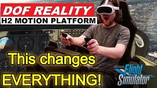 DOF Reality H2 RAW REACTION! FULL MOTION RIG | A GAME CHANGER for VR? MSFS PICO 4