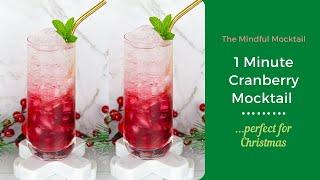 1 Minute Mocktail with 3 Ingredients!