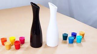 How to turn a Vase into a Beautiful Work of Art with Liquid Acrylic