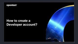 OpenText IM services How to Create a Developer Account