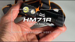 Fenix HM71R Rechargeable Headlamp Operation and Features