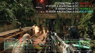 Intel Skylake Core i7 6700K vs i5 6600K Stock/Overclock Gaming Benchmarks