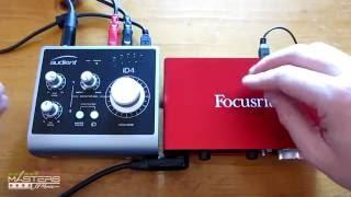 Audient iD4 vs Focusrite Scarlett 2i2 & 2i4 Comparison Review