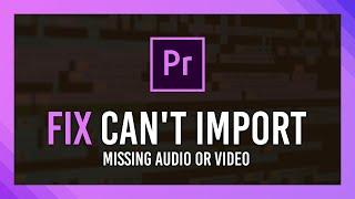 Fix Can't Drag into Premiere Pro | Audio or Video Only & More