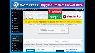 Wordpress Upload Max Filesize limit Error SOLVED