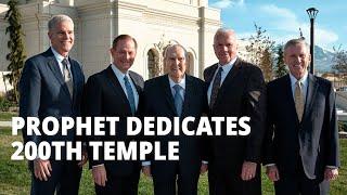 100-Year-Old Prophet Dedicates 200th Temple