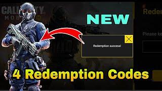 Hurry Up!! NEW 4 Redeemption Codes In Call Of Duty Mobile April 2023 | New 4 Redeem Codes In CODM