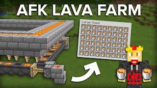 Minecraft AFK Lava Farm Using Dripstone - 110+ Lava Buckets Per Hour!