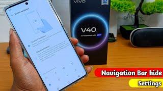 how to change nevigesan bar on vivo V40,V40 pro || vivo V40 back button settings