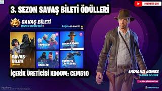 Fortnite 3. Bölüm 3. Sezon Savaş Bileti İçeriği Ve Ödülleri