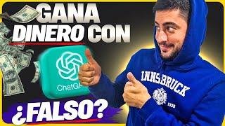 GANAR DINERO con CHATGPT ¿ESTAFA o REALIDAD?