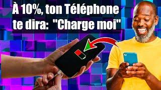 À 10%, ton Téléphone te dira:  "Charge moi"