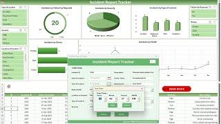 Incident Report Tracker in Excel