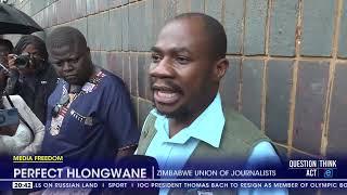 Zimbabwe Journalists rally behind colleague arrested for Mnangagwa's criticism