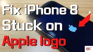 How to Fix iPhone 8 (Plus) Stuck on Apple logo | Get Past Frozen Black or White Apple Logo