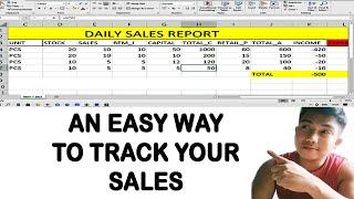 How to create daily sales report on Excel