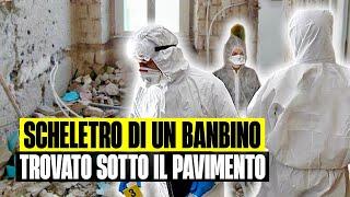 ULTIM’ORA SCHELETRO DI UN BAMBINO TROVATO SOTTO UN PAVIMENTO: LA TERRIBILE SCOPERTA