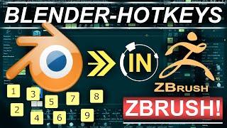 Blender 'Hotkeys' In ZBrush (Camera ANGLES!!)