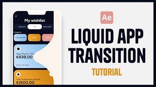 Liquid Transition - After Effect Tutorial