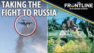 Ukrainian tanks roll into Russia and force Putin's troops to surrender as US F-16s finally arrive