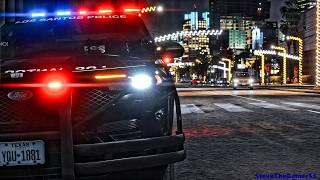 Playing GTA 5 As A POLICE OFFICER City NIGHT Patrol| HPD|| GTA 5 Lspdfr Mod