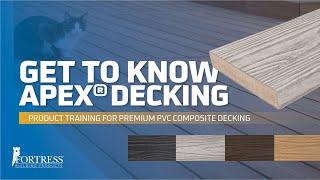 Product Training | Get To Know Apex PVC Composite Decking | Fortress BP