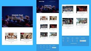 Event Management Full Website Using HTML,CSS And Bootstrap | Easy Coding Tutorial