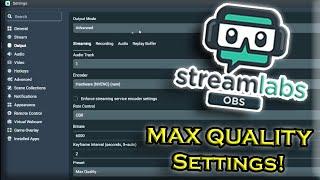 SLOBS Best Video/Output Settings in 5 Minutes