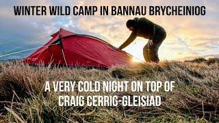 First wild camp of 2024 | Freezing conditions | Brecon Beacons ️