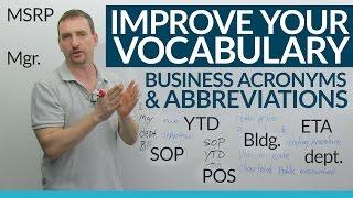 Learn 17 Business Abbreviations & Acronyms in English
