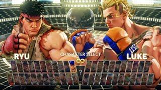 Street Fighter 5 Champion Edition Character Select Screen (All 46 Characters/Stages/Costumes)