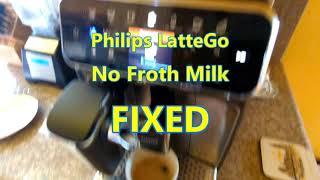Philips LatteGo No Steam Froth Milk FIXED!
