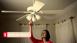 Mississippi Power - Ways to Save: Reverse ceiling fan.