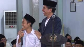 Presiden Jokowi & Santri