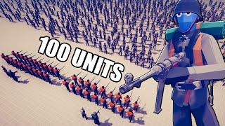 TABS German Army vs 100 Units - Totally Accurate Battle Simulator