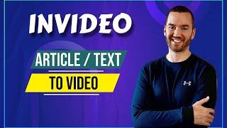 InVideo Article To Video Tutorial (How To Convert Text To Video)