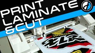 Print, Laminate & Cutting Process of Making Motorcycle Decals [EPSON L1300 ECOSOLVENT|CAMEO 3]