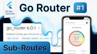 Sub Routes in Flutter GoRouter Part-1 , #flutter #android #development  | Kreatos |