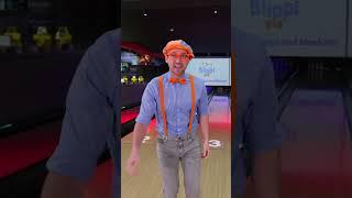 Blippi Goes Bowling! #shorts #blippi #educational #learning #play #fun #bowling #games #sports