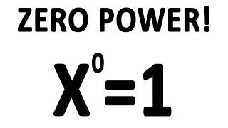 Why do numbers to the power of 0 equal 1?