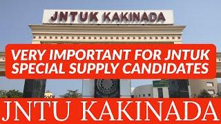 VERY IMPORTANT FOR JNTUK SPECIAL SUPPLY CANDIDATES #jntukupdates