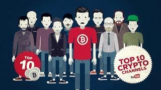 Top 10 Crypto Youtube channels, a bunch of colorful characters