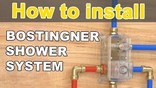 How to Install Bostingner Shower System - Three Function Shower Sets