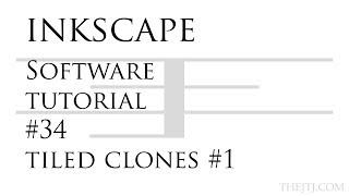 Inkscape Software Tutorial #34 Tiled Clones #1