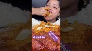 Maddy Eats ASMR spicy Marsala curry rice mukbang bites only #shorts #viral #fyp #new #food #edit #rm