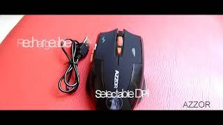 Review AZZOR Wireless Rechargeable Gaming Mouse