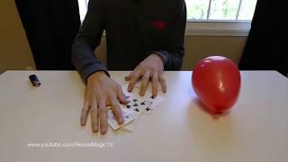 AMAZING Selected Card to INSIDE of Balloon - Magic Tricks REVEALED