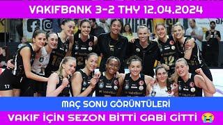 Maç Sonu Görüntüleri Vakıfbank 3-0 THY #voleybol #maçı 12.04.2024 #gabi #imoco #zehragunes