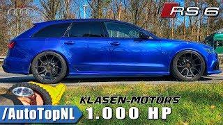 1000HP AUDI RS6 Klasen Motors REVIEW POV on AUTOBAHN by AutoTopNL