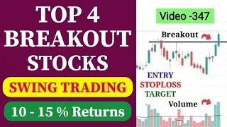 Top 4 Breakout Stocks For Tomorrow //Breakout Stocks For Swing Trading //Swing Stocks For Next Week